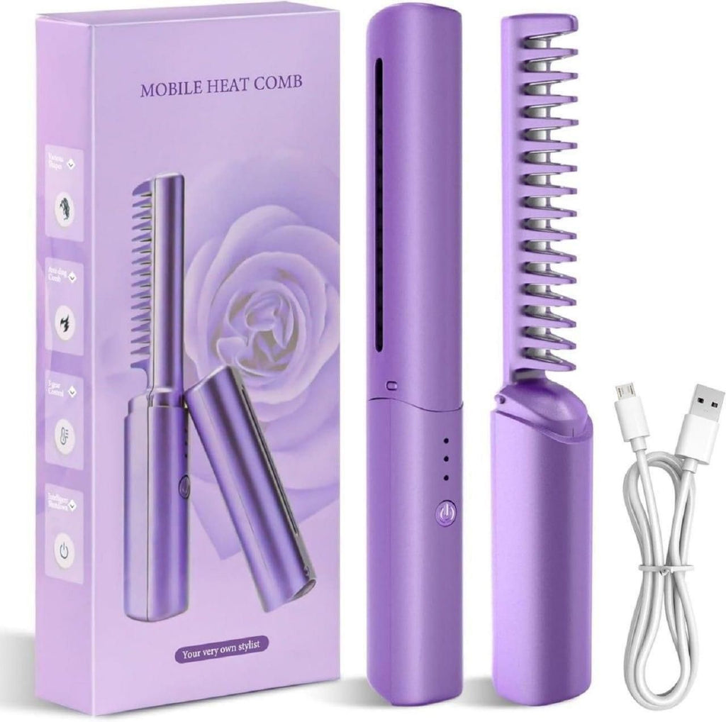 Thee Loom™ - Meneflix Portable Mini Hair Straightener (Cordless & Rechargeable)